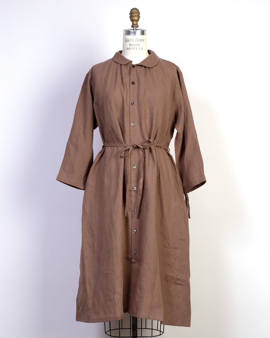 waist tie shirtdress