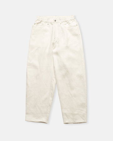 linen denim tapered pants