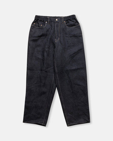 linen denim tapered pants