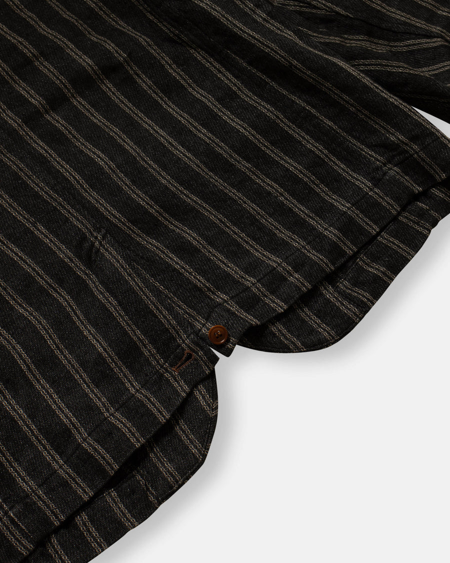striped jacket charcoal