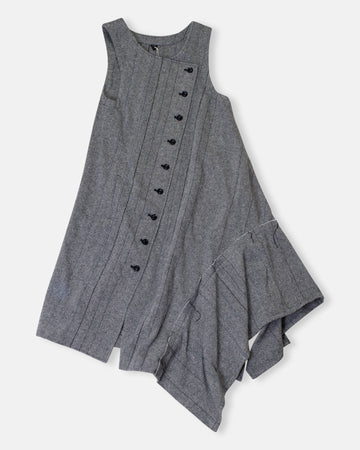 front button open dress