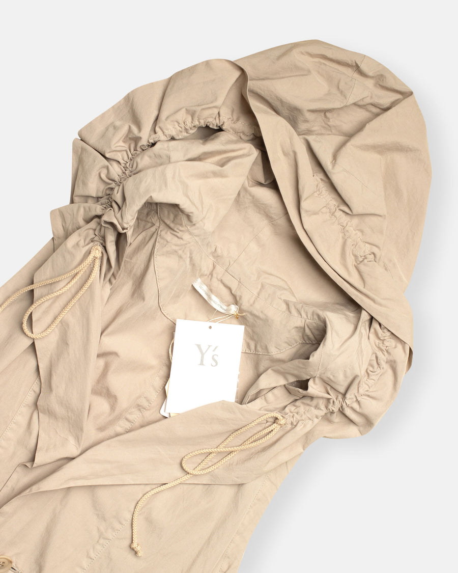 gathered blouson vest