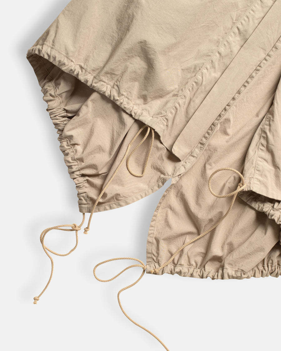 gathered blouson vest