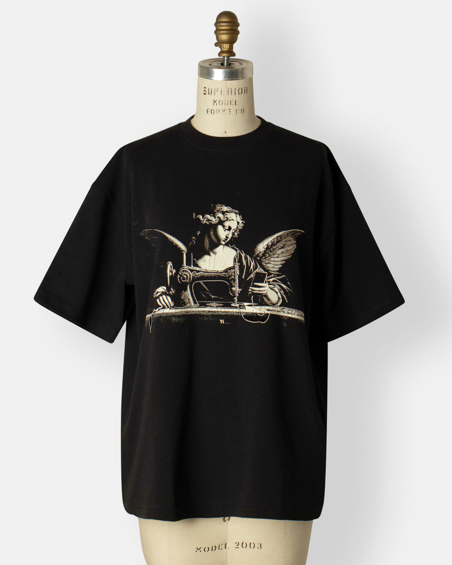 angel print t-shirt - c