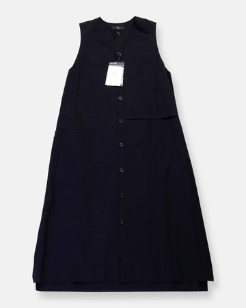 o patched pocket long dress