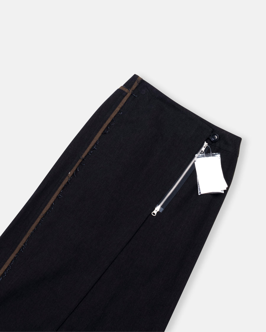 paneled wrap skirt
