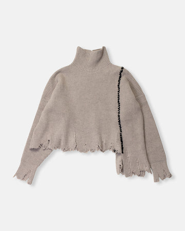 short turtleneck pullover
