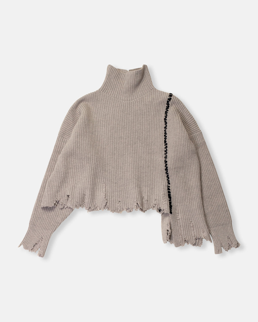 short turtleneck pullover
