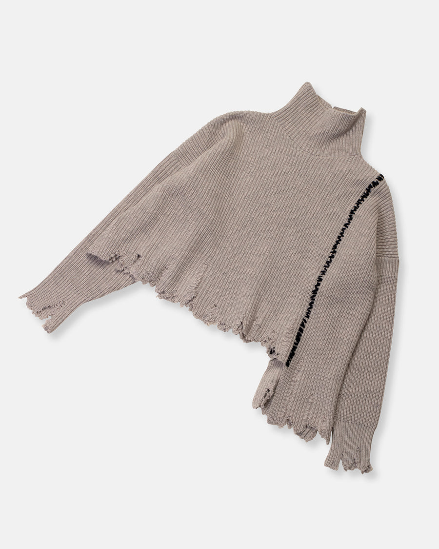 short turtleneck pullover