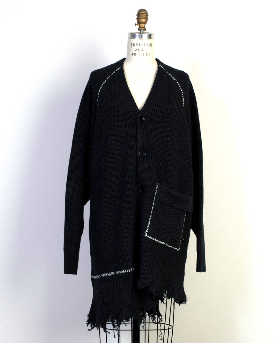 big v-neck cardigan