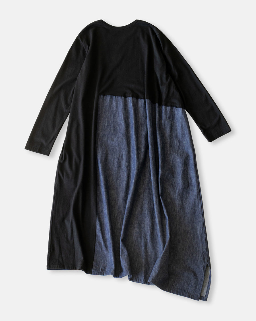 long sleeve combination dress