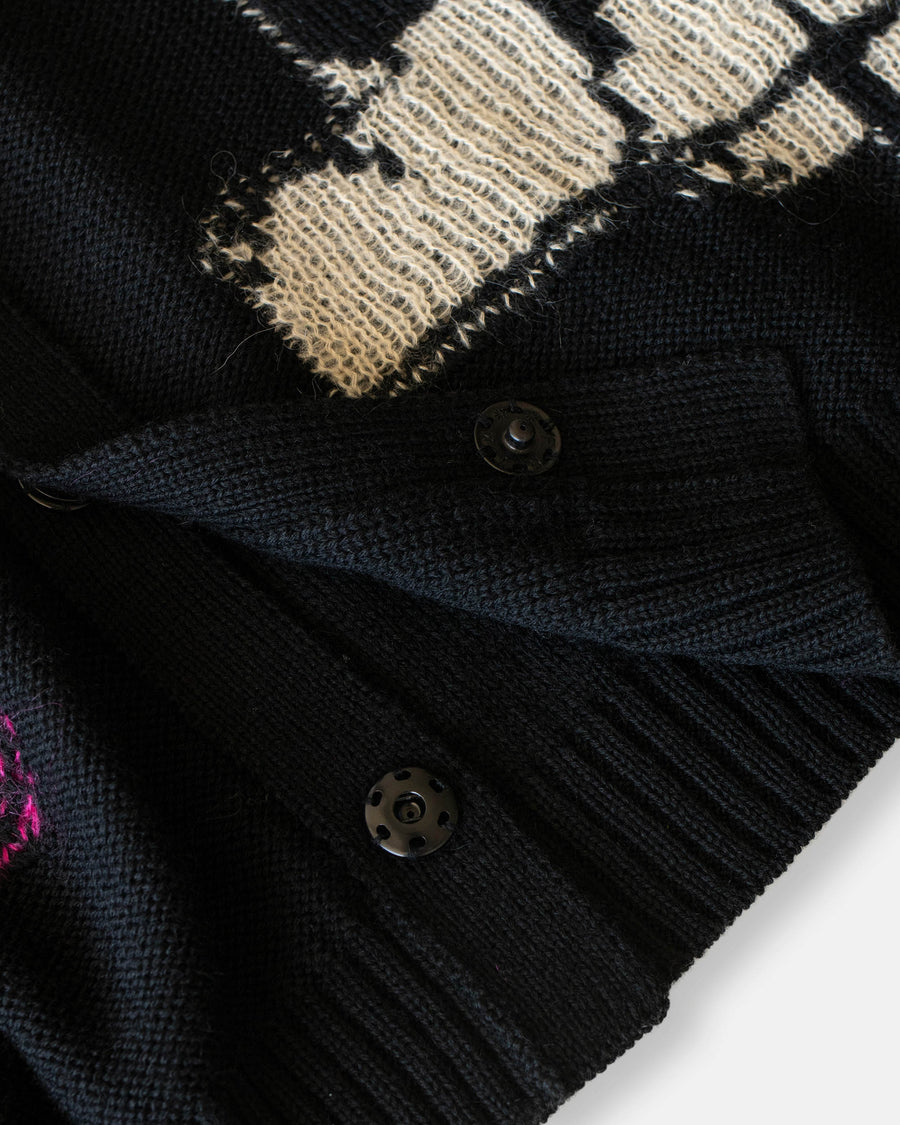 intarsia cardigan
