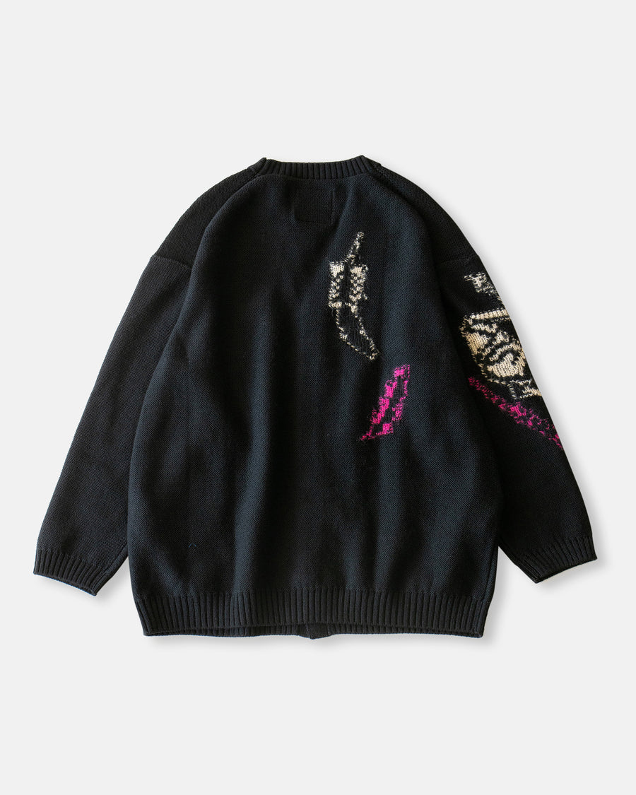 intarsia cardigan