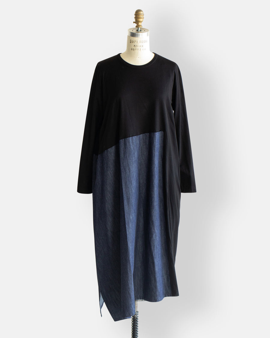 long sleeve combination dress