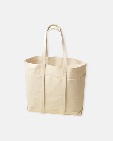 medium washed canvas 6 pocket tote