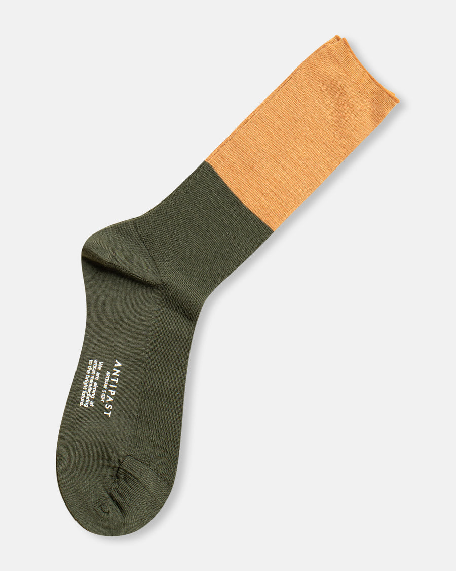 two tone rib socks