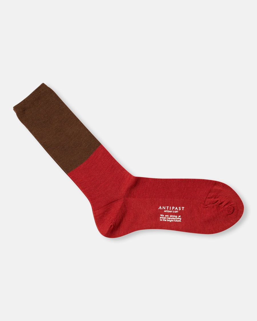 two tone rib socks