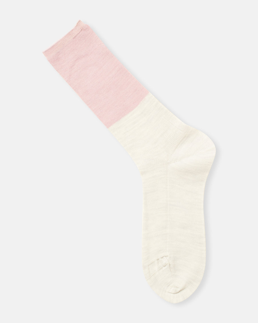 two tone rib socks