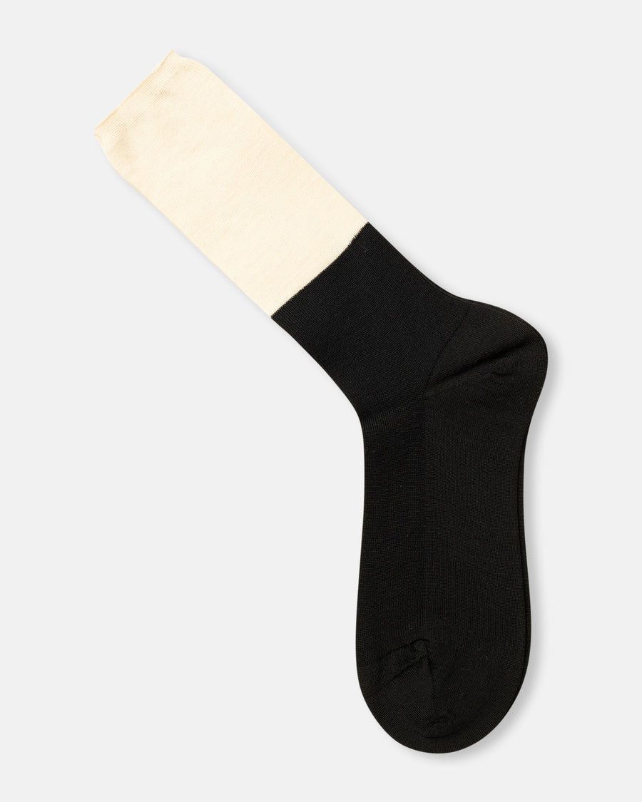 two tone rib socks