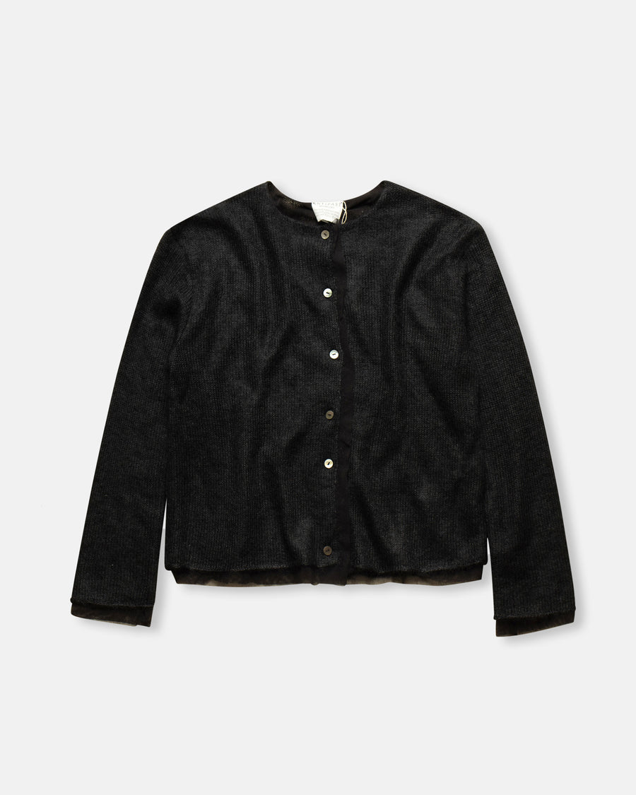 wool silk mohair cardigan