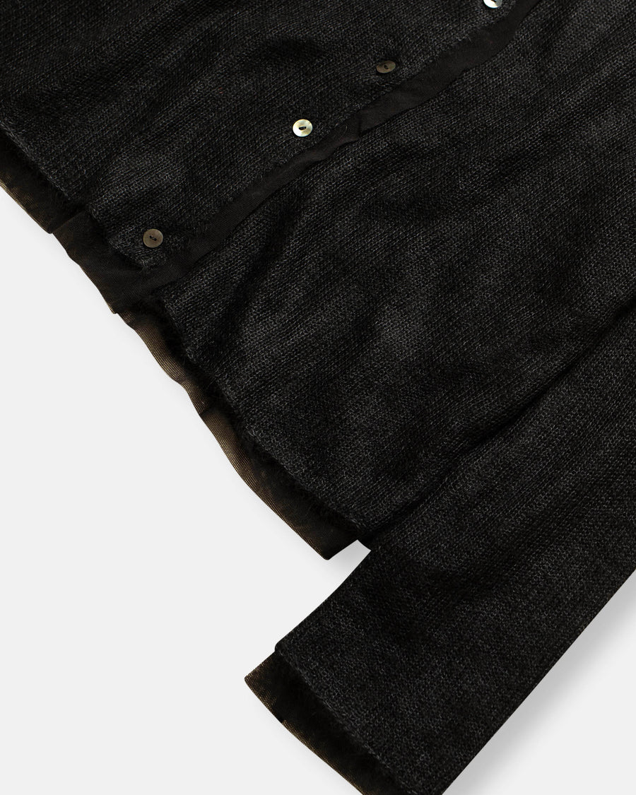 wool silk mohair cardigan