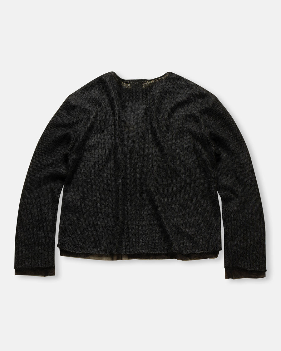 wool silk mohair cardigan
