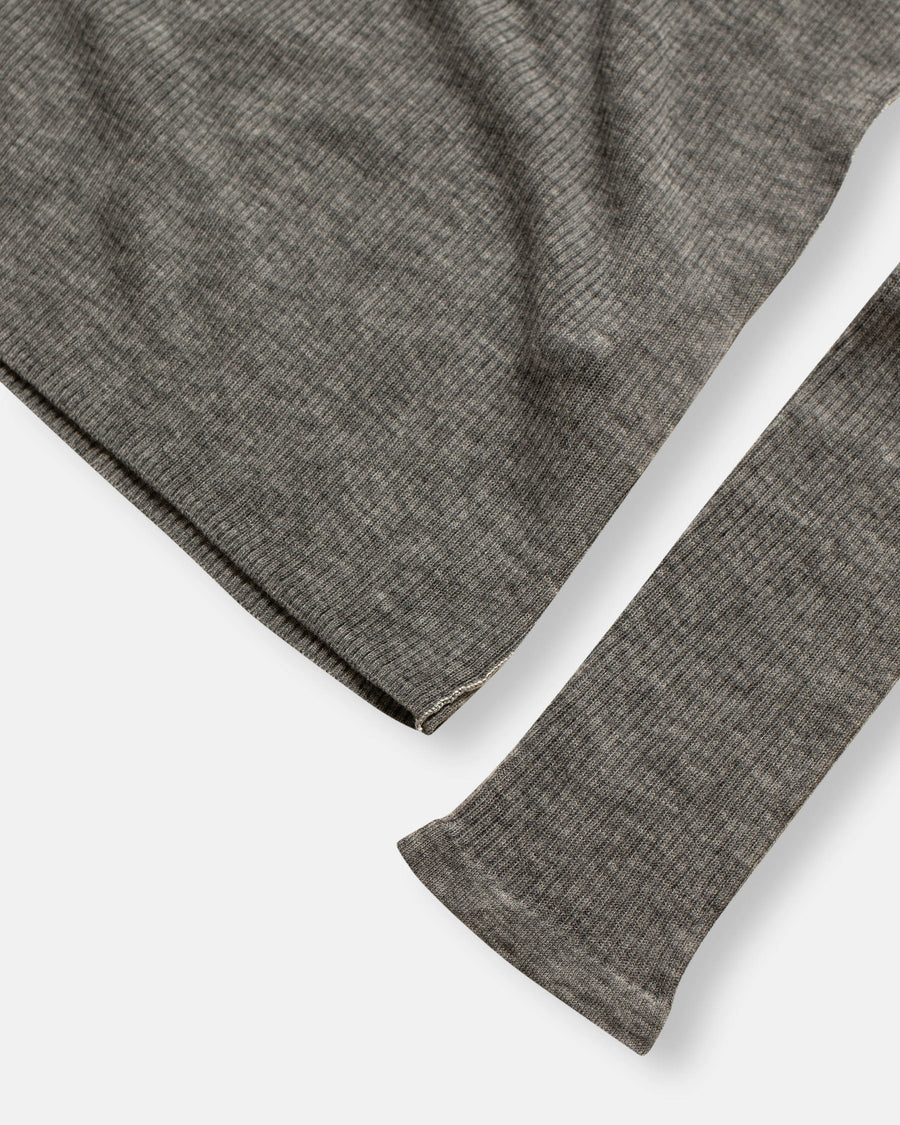 wool rib knit pullover