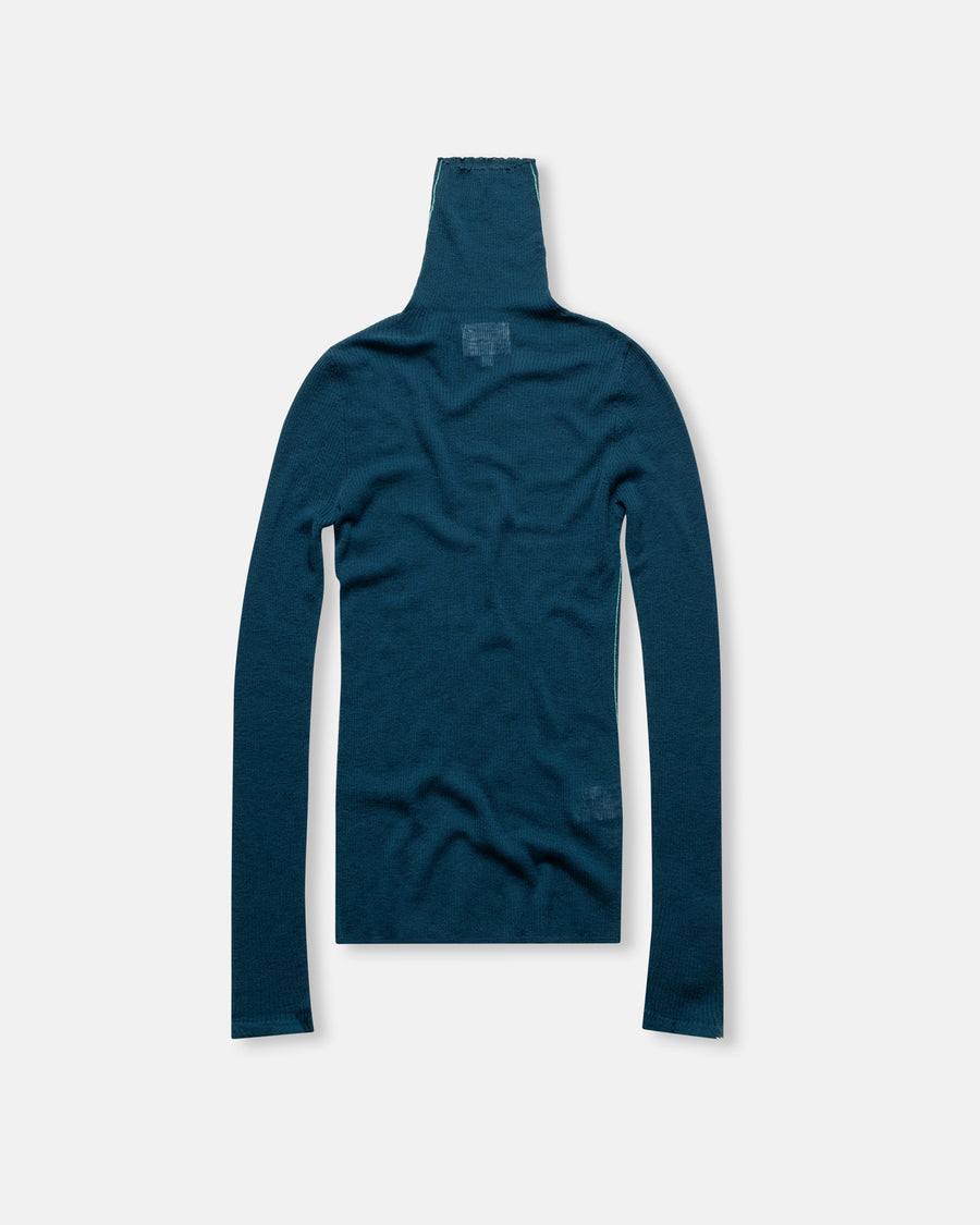 wool rib knit pullover