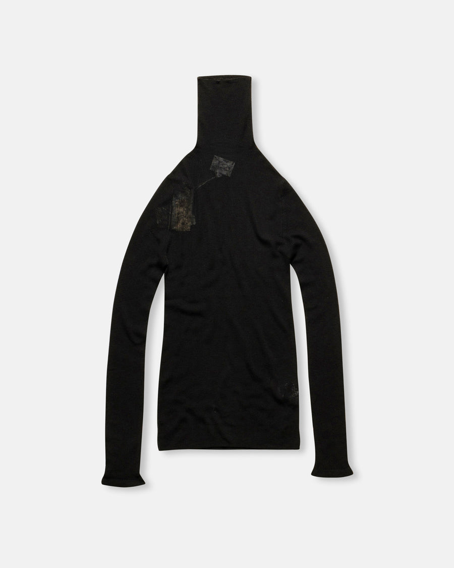 wool rib knit pullover