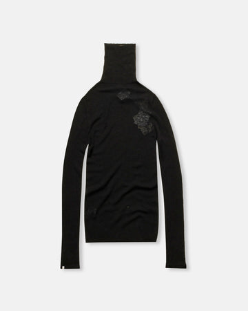 wool rib knit pullover