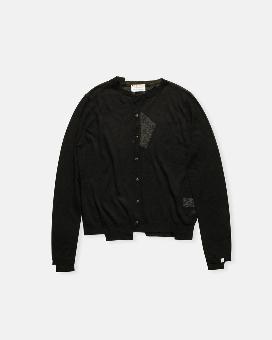 wool knit cardigan