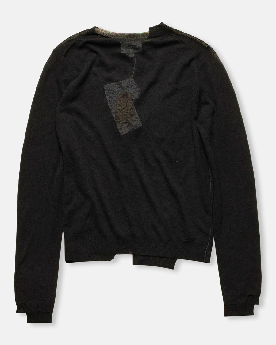 wool knit cardigan