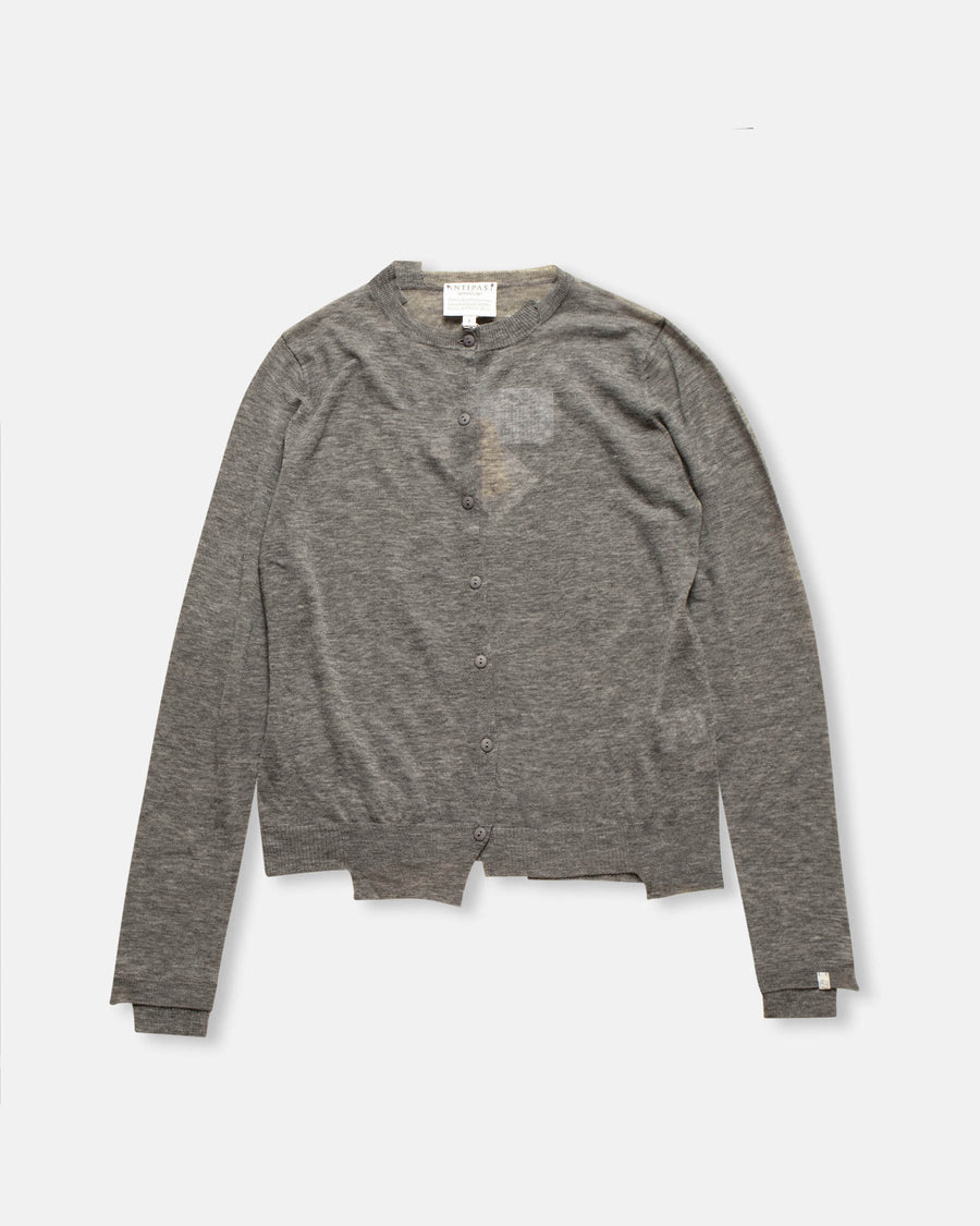 wool knit cardigan