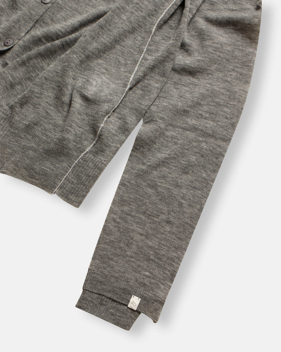 wool knit cardigan