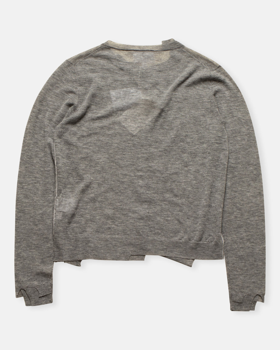 wool knit cardigan