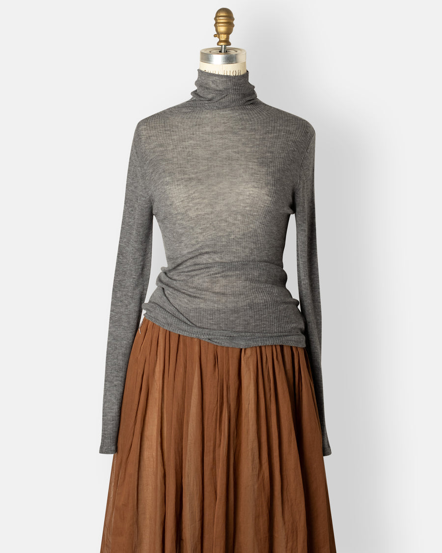 wool rib knit pullover