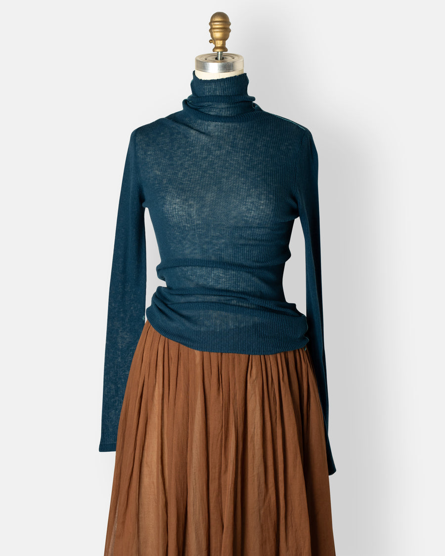 wool rib knit pullover
