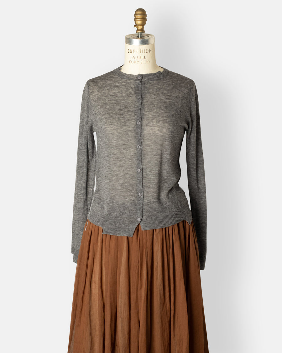 wool knit cardigan