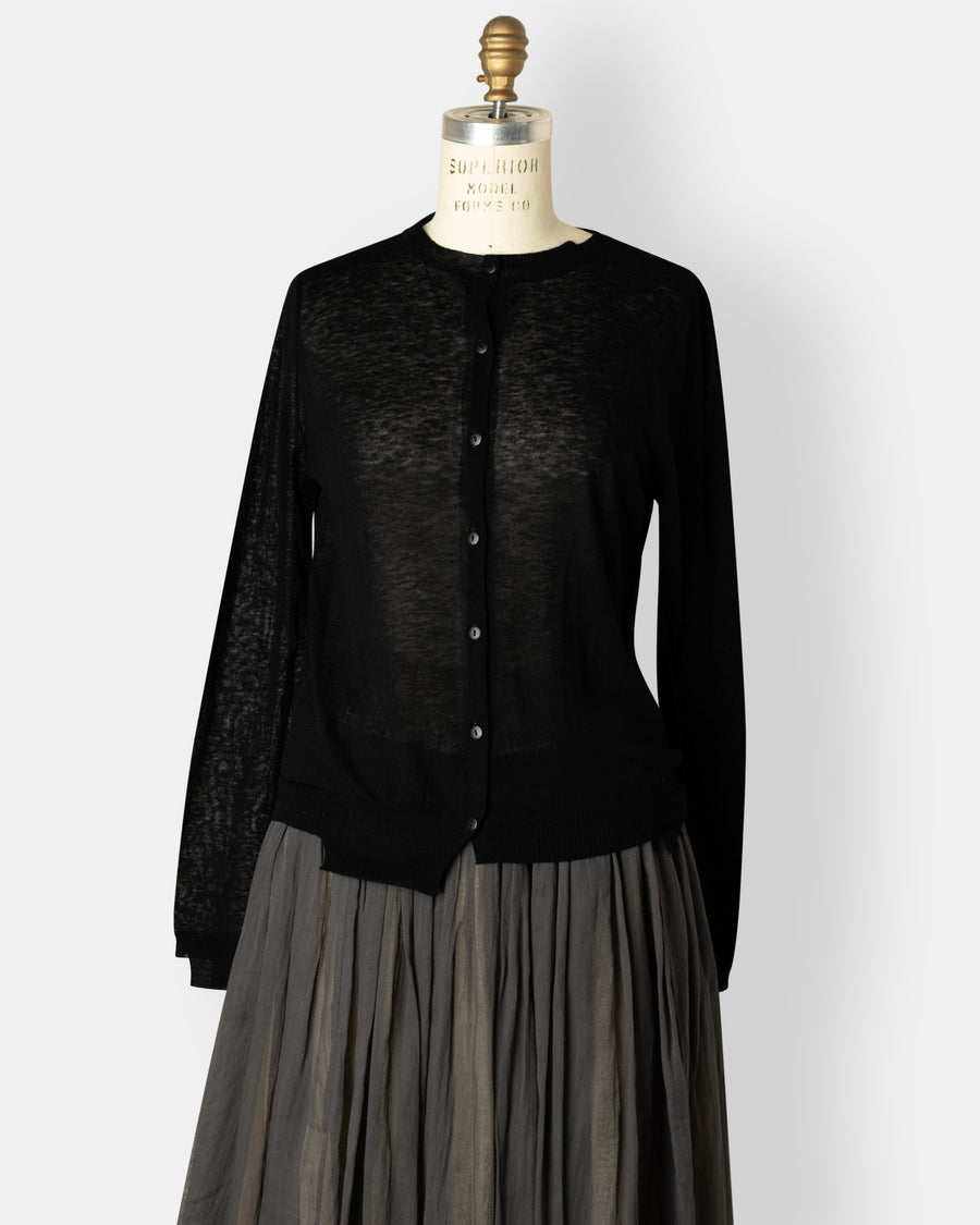 wool knit cardigan