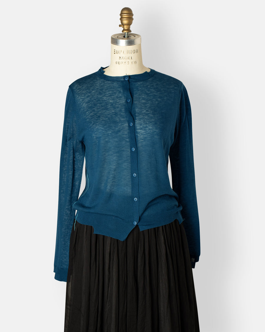 wool knit cardigan