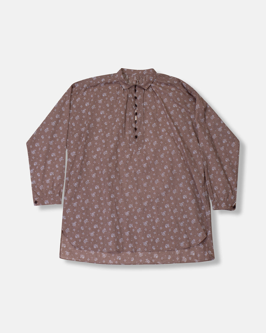 mini collar gather shirt