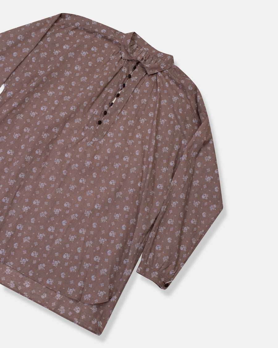 mini collar gather shirt