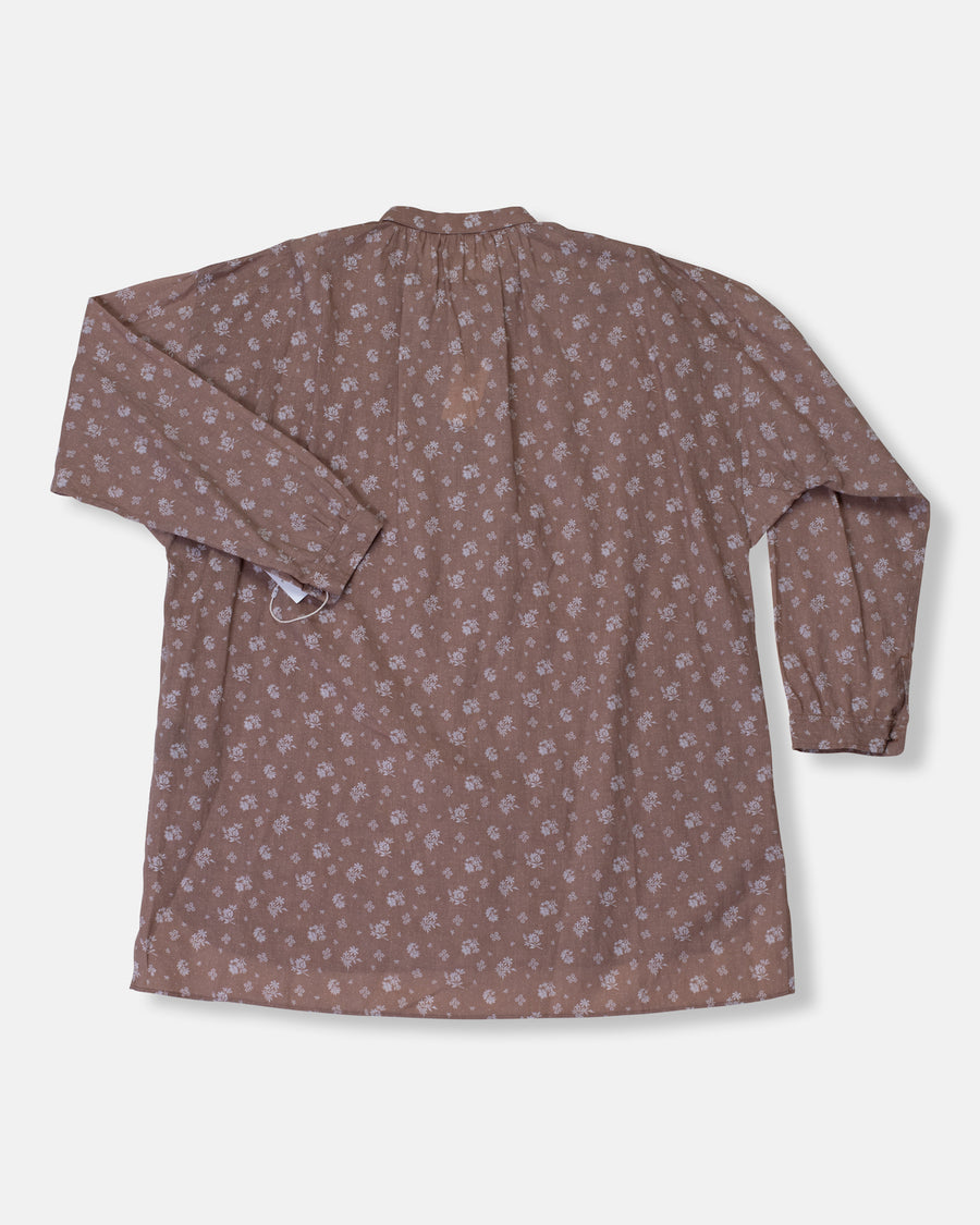 mini collar gather shirt