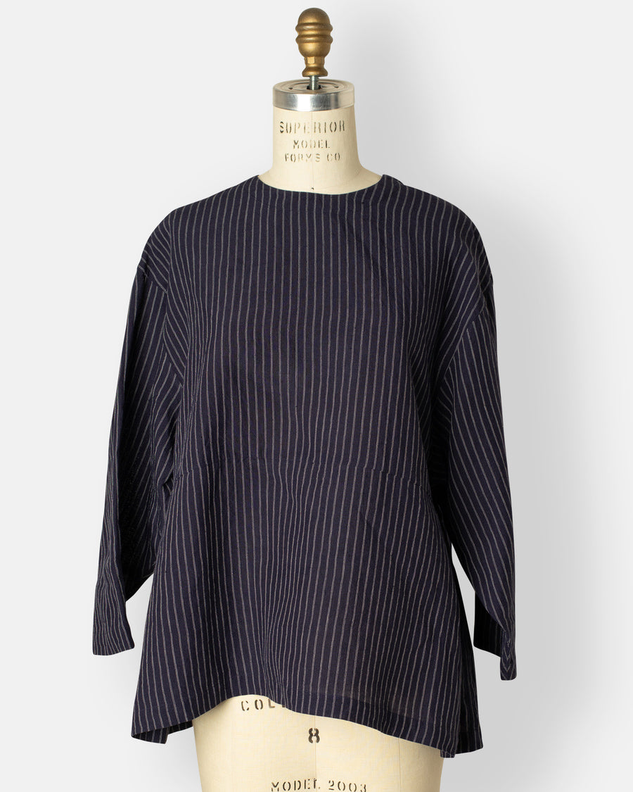 side tuck peplum blouse