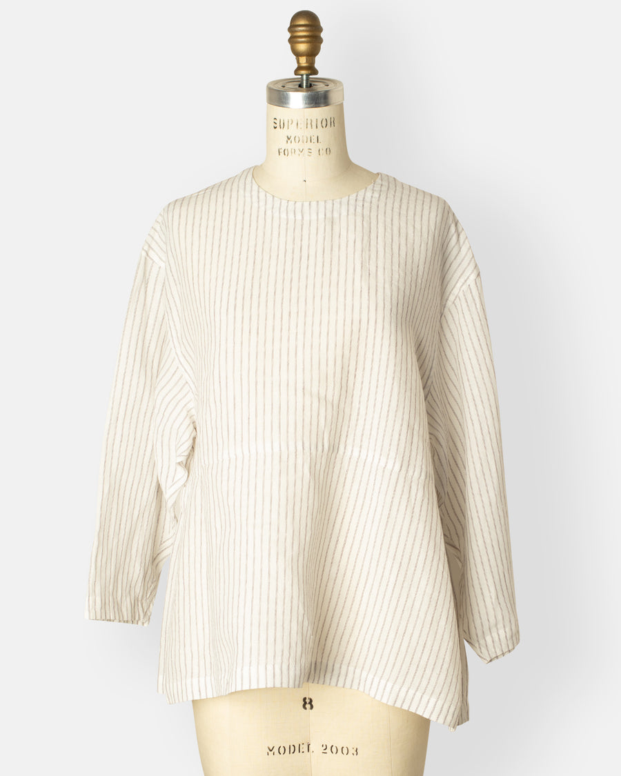 side tuck peplum blouse