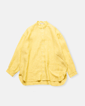 band collar simple shirt