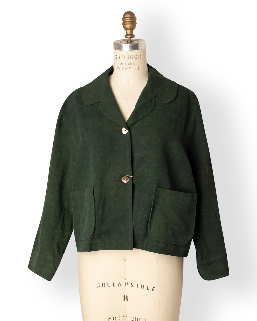 big collar short jacket