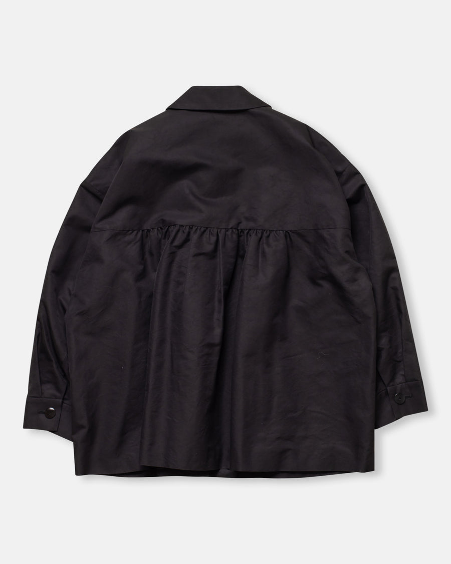 back gather shirt jacket