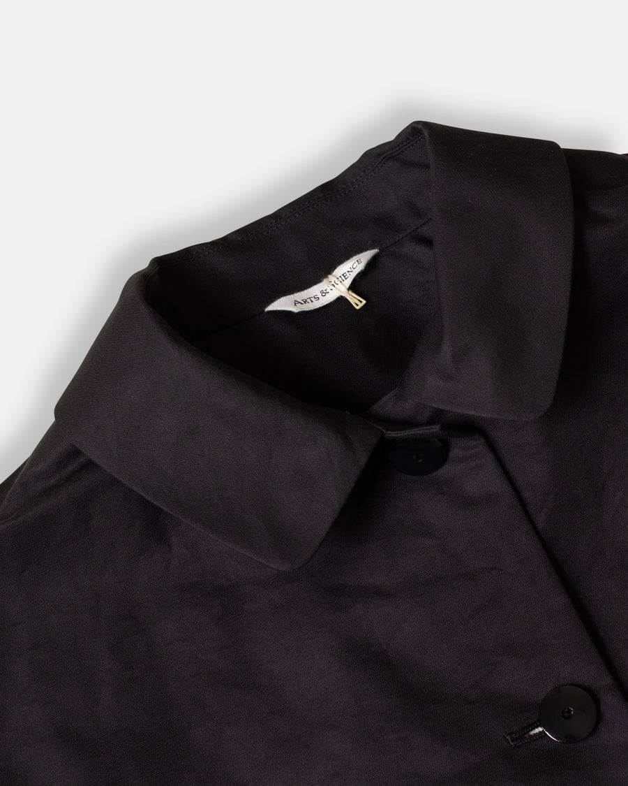 back gather shirt jacket