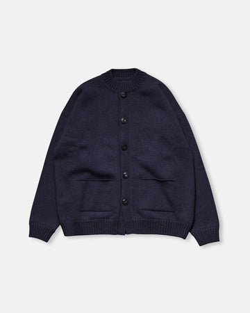 bulky rib combi cardigan